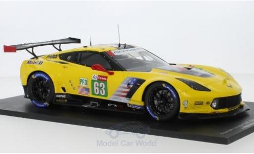 Modellautos Chevrolet Corvette C7 1/43 Spark C7.R No.63 Racing 24h Le Mans 2018 J.Magnussen/A.Garcia/M.Rockenfeller Chevrolet Corvette C7 1/43 Spark C7.R No.63 Racing 24h Le Mans 2018 J.Magnussen/A.Garcia/M.Rockenfeller modellautos