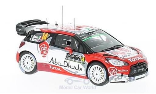 Modellautos DS Automobiles DS3 1/43 Spark Citroen WRC No.14 Citroen Total Abu Dhabi WRT WRC Rallye Monte Carlo 2017 C.Breen/S.Martin DS Automobiles DS3 1/43 Spark Citroen WRC No.14 Citroen Total Abu Dhabi WRT WRC Rallye Monte Carlo 2017 C.Breen/S.Martin modellautos