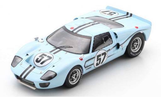 Modellautos Ford GT40 1/18 Spark MkIIB RHD No.57 Shelby-American Inc. 24h Le Mans 1967 R.Bucknum/P.Hawkins Ford GT40 1/18 Spark MkIIB RHD No.57 Shelby-American Inc. 24h Le Mans 1967 R.Bucknum/P.Hawkins modellautos