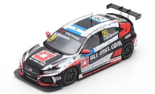 Modellautos Honda Civic 1/43 Spark Type R TCR No.29 Münnich Motorsport ALL-INKL.-COM WTCR Hungaroring 2019 N.Girolami Honda Civic 1/43 Spark Type R TCR No.29 Münnich Motorsport ALL-INKL.-COM WTCR Hungaroring 2019 N.Girolami modellautos