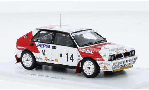 Lancia Delta 1/43 Spark HF Integrale 16V No.14 Rally Costa Brava 1991 1:43 modellautos
