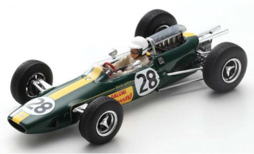 Modellautos Lotus 25 1/43 Spark No.28 Salumi Rondanini Formel 1 GP Italien 1965 G.Russo Lotus 25 1/43 Spark No.28 Salumi Rondanini Formel 1 GP Italien 1965 G.Russo modellautos