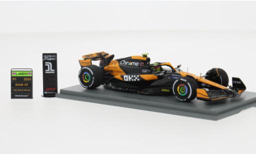 McLaren F1 1/43 Spark MCL38 No.4 Team Formel 1 GP Miami 2024 1:43 modellautos