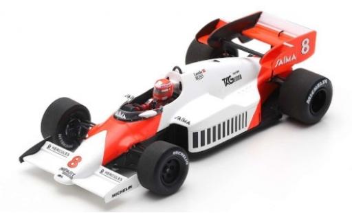 McLaren MP4-12C 1/43 Spark MP4-2 No.8 Marlboro Formel 1 GP Großbritannien 1984 avec Decals N.Lauda modellautos