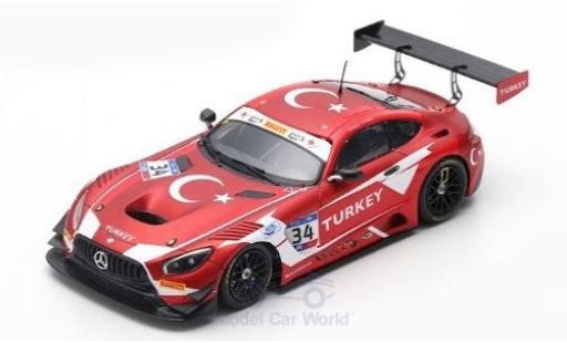 Modellautos Mercedes AMG GT 1/43 Spark 3 No.34 RAM Racing FIA GT Nations Cup Bahrain 2018 Team Turkey S.Yoluc/A.Güven Mercedes AMG GT 1/43 Spark 3 No.34 RAM Racing FIA GT Nations Cup Bahrain 2018 Team Turkey S.Yoluc/A.Güven modellautos