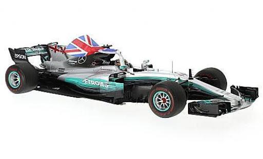 Modellautos Mercedes F1 1/18 Spark W08 EQ Power+ No.44 AMG Petronas Team Formel 1 GP Mexico 2017 avec figurine et britische drapeau L.Hamilton Mercedes F1 1/18 Spark W08 EQ Power+ No.44 AMG Petronas Team Formel 1 GP Mexico 2017 avec figurine et britische drapeau L.Hamilton modellautos