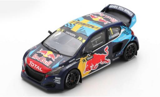 Modellautos Peugeot 208 1/43 Spark WRX No.1 Team Hansen Red Bull Rallye-Cross WM Spanien 2020 T.Hansen Peugeot 208 1/43 Spark WRX No.1 Team Hansen Red Bull Rallye-Cross WM Spanien 2020 T.Hansen modellautos