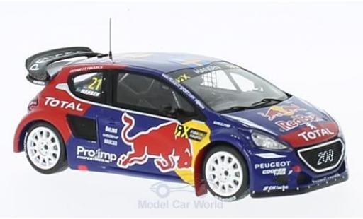 Modellautos Peugeot 208 1/43 Spark WRX No.21 Team Hansen Red Bull Rallye-Cross WM Frankreich 2015 T.Hansen Peugeot 208 1/43 Spark WRX No.21 Team Hansen Red Bull Rallye-Cross WM Frankreich 2015 T.Hansen modellautos