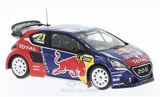Modellautos Peugeot 208 1/43 Spark WRX No.21 Team Hansen Red Bull Rallye-Cross WM Kanada 2016 T.Hansen Peugeot 208 1/43 Spark WRX No.21 Team Hansen Red Bull Rallye-Cross WM Kanada 2016 T.Hansen modellautos