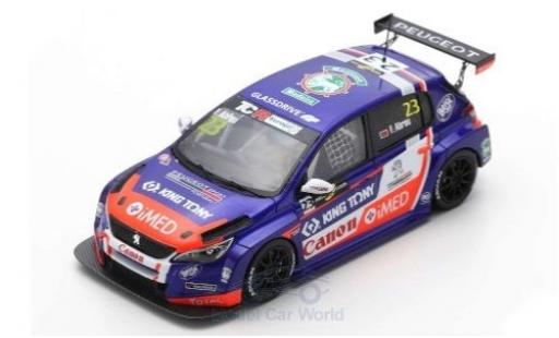 Peugeot 308 1/43 Spark TCR No.23 Sports & You TCR Europe Hungaroring 2018 F.Abreu modellautos