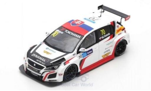 Peugeot 308 1/43 Spark TCR No.70 DG Sport Competition Race WTCR Macau Guia Race 2018 M.Homola modellautos