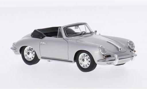 Modellautos Porsche 356 1/43 Spark Carrera 2 Cabriolet silber Verdeck ouvert Porsche 356 1/43 Spark Carrera 2 Cabriolet silber Verdeck ouvert modellautos