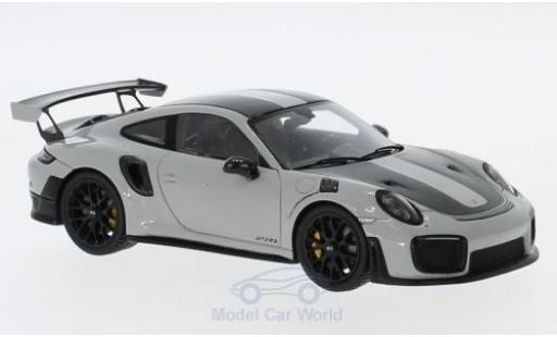 Modellautos Porsche 991 GT2 RS 1/43 Spark 911 ( II) GT2 RS grau/schwarz 2018 Weissach Package Porsche 991 GT2 RS 1/43 Spark 911 ( II) GT2 RS grau/schwarz 2018 Weissach Package modellautos