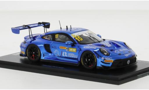 Porsche 992 GT3 R 1/43 Spark 911  No.15 Luanzhou International Circuit Fia GT World Cup Macau 2023 1:43 modellautos