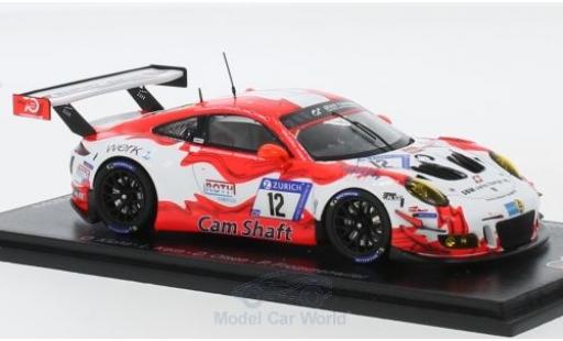 Modellautos Porsche 991 GT3 R 1/43 Spark 911 (997) GT3 R No.12 Manthey Racing 24h Nürburgring 2018 O.Klohs/L.Kern/D.Olsen/P.Frommenwiler Porsche 991 GT3 R 1/43 Spark 911 (997) GT3 R No.12 Manthey Racing 24h Nürburgring 2018 O.Klohs/L.Kern/D.Olsen/P.Frommenwiler modellautos