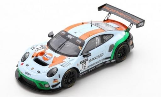 Modellautos Porsche 992 GT3 R 1/43 Spark 911 GT3 R (991.2) No.12 GPX Racing Gulf 2019 The Diamond Porsche 992 GT3 R 1/43 Spark 911 GT3 R (991.2) No.12 GPX Racing Gulf 2019 The Diamond modellautos