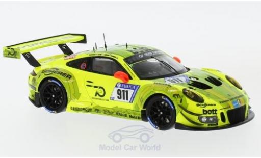 Modellautos Porsche 991 GT3 R 1/43 Spark 911 GT3 R No.911 Manthey Racing 24h Nürburgring 2018 K.Estre/R.Dumas/L.Vanthoor/E.Bamber Porsche 991 GT3 R 1/43 Spark 911 GT3 R No.911 Manthey Racing 24h Nürburgring 2018 K.Estre/R.Dumas/L.Vanthoor/E.Bamber modellautos