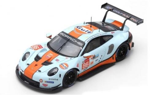 Modellautos Porsche 992 RSR 1/87 Spark 911 RSR No.86 Gulf Racing Gulf 24h Le Mans 2019 M.Wainwright/B.Barker/T.Preining Porsche 992 RSR 1/87 Spark 911 RSR No.86 Gulf Racing Gulf 24h Le Mans 2019 M.Wainwright/B.Barker/T.Preining modellautos