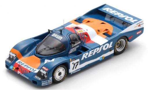 Modellautos Porsche 962 1989 1/43 Spark C RHD No.17 Brun Racing Repsol 24h Le Mans 1989 O.Larrauri/W.Brun/J.Pareja Porsche 962 1989 1/43 Spark C RHD No.17 Brun Racing Repsol 24h Le Mans 1989 O.Larrauri/W.Brun/J.Pareja modellautos