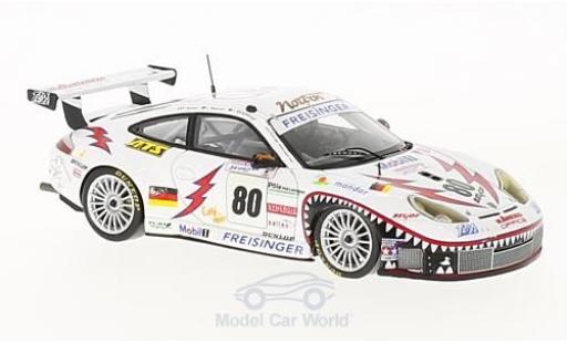 Modellautos Porsche 996 GT3 RS 1/43 Spark (911) GT3 RS No.80 Freisinger Motorsport 24h Le Mans 2002 R.Dumas/S.Maassen/J.Bergmeister Porsche 996 GT3 RS 1/43 Spark (911) GT3 RS No.80 Freisinger Motorsport 24h Le Mans 2002 R.Dumas/S.Maassen/J.Bergmeister modellautos