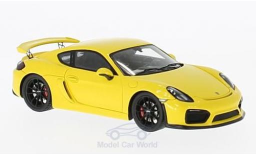 Modellautos Porsche Cayman GT4 1/43 Spark GT4 gelb 2016 Porsche Cayman GT4 1/43 Spark GT4 gelb 2016 modellautos