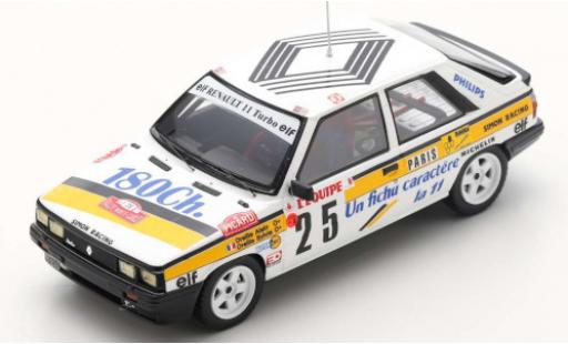 Modellautos Renault 11 1/43 Spark Turbo No.25 Rallye WM Rallye Monte Carlo 1986 A.Oreille/S.Oreille Renault 11 1/43 Spark Turbo No.25 Rallye WM Rallye Monte Carlo 1986 A.Oreille/S.Oreille modellautos