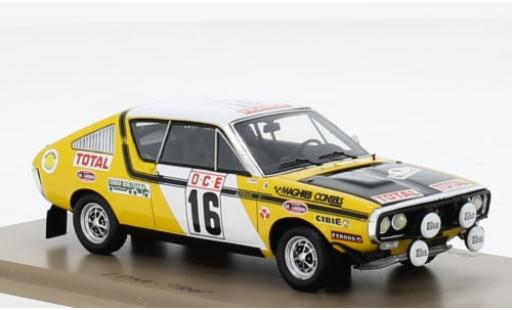 Renault 17 1/43 Spark No.16 Rallye WM Rallye Marokko 1976 1:43 modellautos