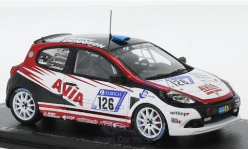 Modellautos Renault Clio 1/43 Spark RS Cup No.126 Avia Racing 24h Nürburgring 2018 S.Epp/G.Holthaus/T.Overbeck/D.Overbeck Renault Clio 1/43 Spark RS Cup No.126 Avia Racing 24h Nürburgring 2018 S.Epp/G.Holthaus/T.Overbeck/D.Overbeck modellautos