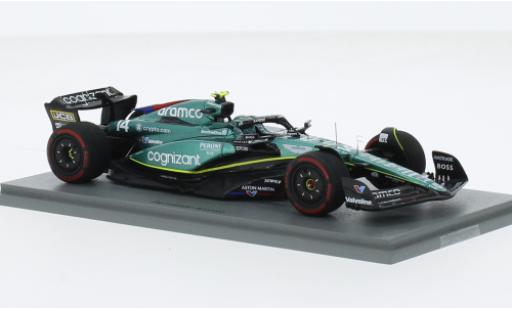 Aston Martin AMR2 1/43 Spark 3 No.14 Aramco Cognizant F1 Team Cognizant formule 1 GP Grande-Bretagne 2023 modellautos
