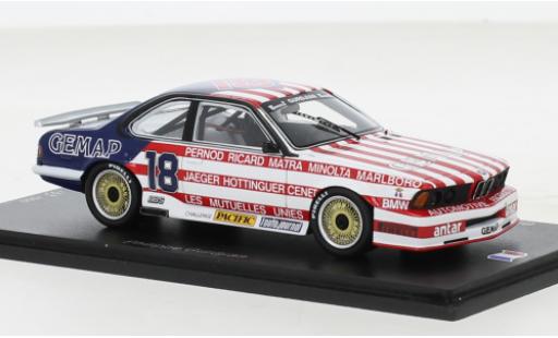 Modellautos Bmw 635 1/43 Spark CSI No.18 Championnat de France Production 1985 Bmw 635 1/43 Spark CSI No.18 Championnat de France Production 1985 modellautos