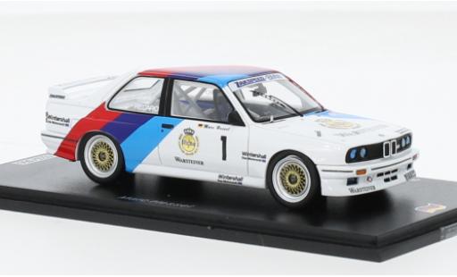 Bmw M3 1/43 Spark (E30) No.1 Zakspeed- Warsteiner DTM Zolder 1987 modellautos
