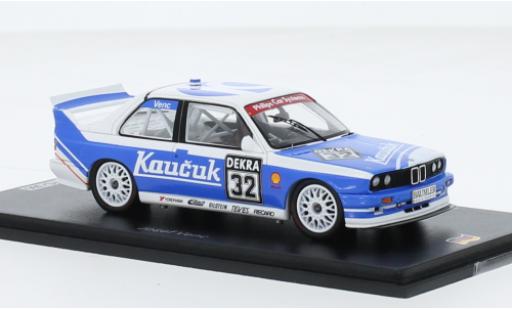 Bmw M3 1/43 Spark (E30) No.32 Kaucuk Motorsport DTM 1993 modellautos