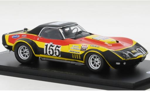 Chevrolet Corvette 1/43 Spark (C3) No.155 Tour de France voiture 1970 modellautos