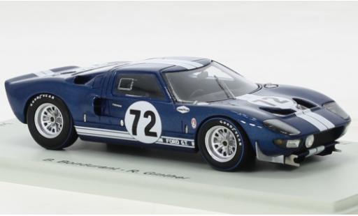 Ford GT40 1/43 Spark No.72 2000km Daytona 1965 modellautos