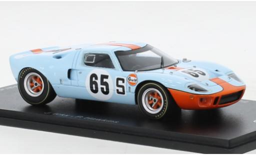 Ford GT40 1/43 Spark RHD No.65 Gulf 1000 Km Nürburgring 1968 modellautos