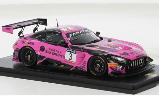 Mercedes AMG GT 1/43 Spark 3 No.3 Team GetSpeed 24h Spa 2022 modellautos