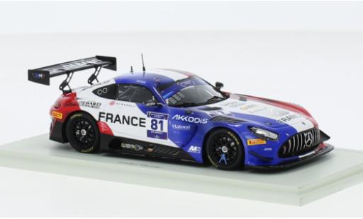 Mercedes AMG GT 1/43 Spark 3 No.81 Team France FIA Motorsport Games GT Sprint Cup Paul Ricard 2022 modellautos