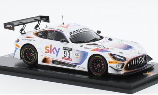 Mercedes AMG GT 1/43 Spark 3 No.93 SKY - Tempesta Racing SKY 24h Spa 2022 modellautos