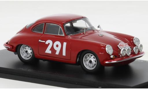 Modellautos Porsche 356 1/43 Spark B T6 Carrera 2 GT rot No.291 Rallye Monte Carlo 1963 Porsche 356 1/43 Spark B T6 Carrera 2 GT rot No.291 Rallye Monte Carlo 1963 modellautos