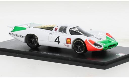 Porsche 908 1969 1/43 Spark LH RHD No.4 1000km Monza modellautos