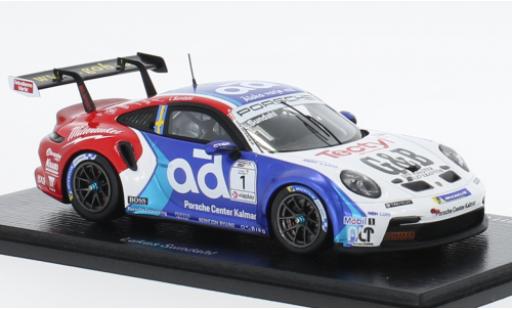Modellautos Porsche 991 GT3 Cup 1/43 Spark 911  No.1 Carrera Cup Scandinavia 2022 Porsche 991 GT3 Cup 1/43 Spark 911  No.1 Carrera Cup Scandinavia 2022 modellautos