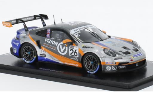 Modellautos Porsche 991 GT3 Cup 1/43 Spark 911  No.26 Carrera Cup Great Britain 2022 Porsche 991 GT3 Cup 1/43 Spark 911  No.26 Carrera Cup Great Britain 2022 modellautos