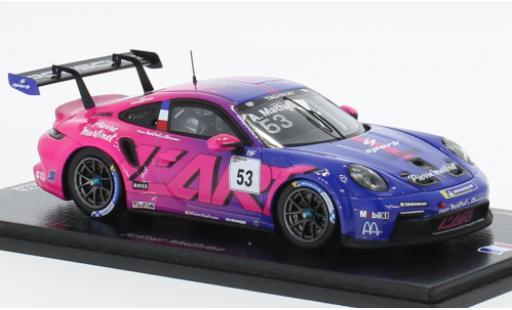 Modellautos Porsche 991 GT3 Cup 1/43 Spark 911  No.53 Carrera Cup France 2022 Porsche 991 GT3 Cup 1/43 Spark 911  No.53 Carrera Cup France 2022 modellautos