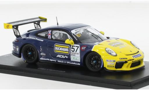 Modellautos Porsche 991 GT3 Cup 1/43 Spark 911  No.57 Carrera Cup Great Britain 2021 Porsche 991 GT3 Cup 1/43 Spark 911  No.57 Carrera Cup Great Britain 2021 modellautos