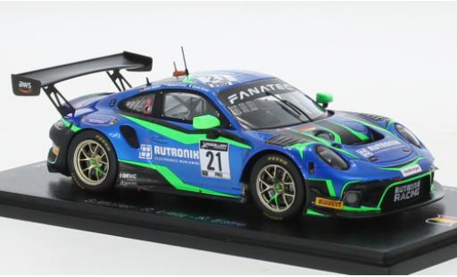 Modellautos Porsche 991 GT3 R 1/43 Spark 911  No.21 Rutronik Racing 24h Spa 2021 Porsche 991 GT3 R 1/43 Spark 911  No.21 Rutronik Racing 24h Spa 2021 modellautos
