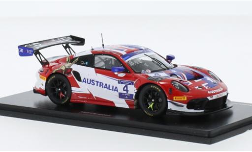 Modellautos Porsche 911 1/43 Spark GT3 R No.4 Team Australia FIA Motorsport Games GT Sprint Cup Paul Ricard 2022 Porsche 911 1/43 Spark GT3 R No.4 Team Australia FIA Motorsport Games GT Sprint Cup Paul Ricard 2022 modellautos