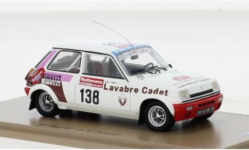 Modellautos Renault 5 1/43 Spark Alpine Gr.2 No.138 1000 Pistes de Canjuers 1983 Renault 5 1/43 Spark Alpine Gr.2 No.138 1000 Pistes de Canjuers 1983 modellautos