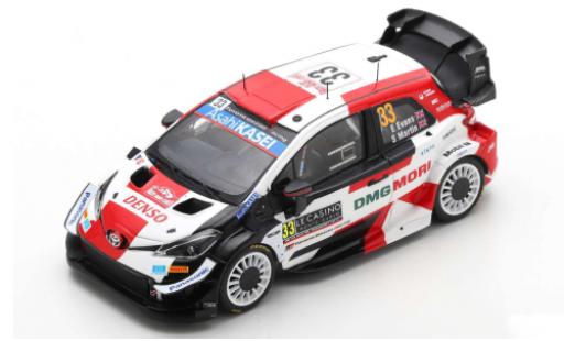 Modellautos Toyota Yaris 1/43 Spark WRC No.33 Gazoo Racing Rallye WM Rallye Monte Carlo 2021 E.Evans/S.Martin Toyota Yaris 1/43 Spark WRC No.33 Gazoo Racing Rallye WM Rallye Monte Carlo 2021 E.Evans/S.Martin modellautos
