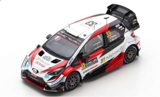 Modellautos Toyota Yaris 1/43 Spark WRC No.33 Gazoo Racing WRT Microsoft WRC Rally Schweden 2020 E.Evans/S.Martin Toyota Yaris 1/43 Spark WRC No.33 Gazoo Racing WRT Microsoft WRC Rally Schweden 2020 E.Evans/S.Martin modellautos