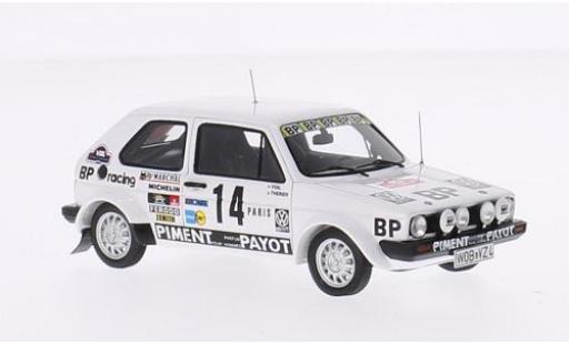 Volkswagen Golf 1/43 Spark GTI I No.14 BP Racing Rallye Monte-Carlo 1980 J-L.Therier/M.Vial modellautos